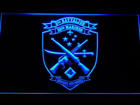 US Marine Corps 3rd Battalion 23rd Marines LED Neon Sign